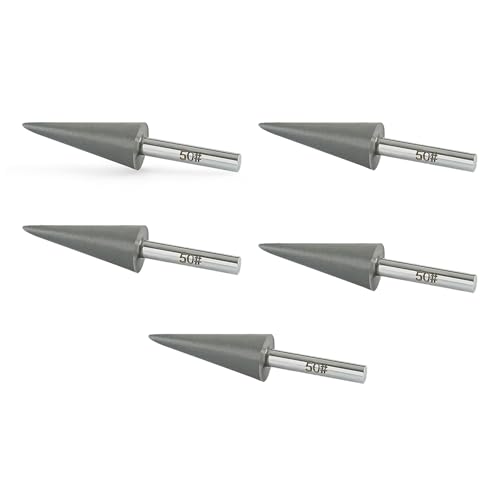 Diamantbohrer, 5 Stück, 7,2 x 1,5 cm, für elektrische Schleifmaschinen und Handbohrmaschinen, zur Bearbeitung der Details von Innenecken, Lochwänden und Schnitzspuren (Körnung 50) von KXWDKJ