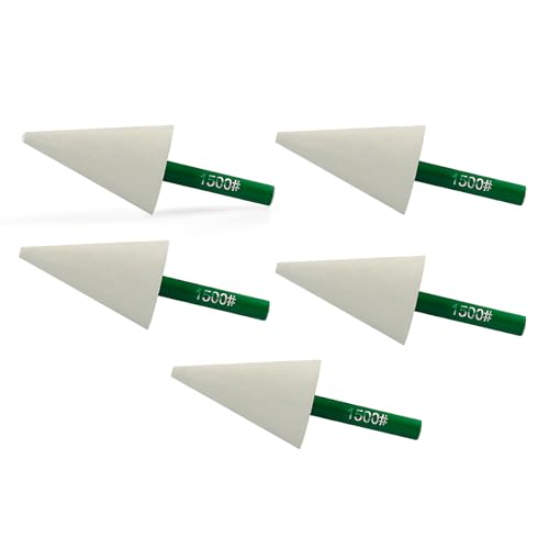 Diamantbohrer, 5 Stück, 7,6 x 2,5 cm, für die Verarbeitung der Details von Innenecken, Lochwänden und Schnitzspuren (Körnung 1500) von KXWDKJ