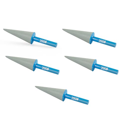 Diamantbohrer, 5 Stück, Körnung 200, für elektrische Schleifmaschinen und Handbohrmaschinen, zur Verarbeitung der Details von Innenecken, Lochwänden und Schnitzspuren (7,2 x 1,5 cm) von KXWDKJ