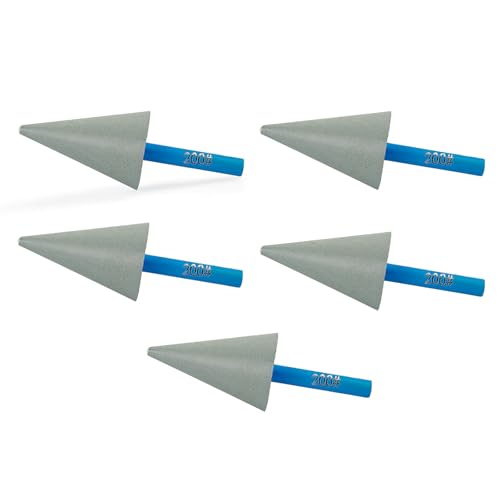 Diamantbohrer, 5 Stück, Körnung 200, für elektrische Schleifmaschinen und Handbohrmaschinen, zur Verarbeitung der Details von Innenecken, Lochwänden und Schnitzspuren (7,6 x 2,5 cm) von KXWDKJ