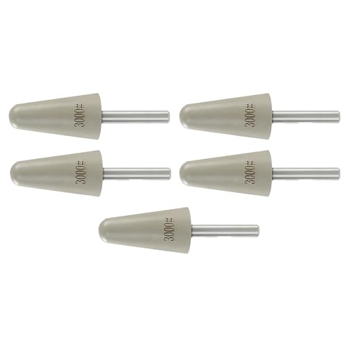 Diamantbohrer, 5 Stück, Körnung 3000, für elektrische Schleifmaschinen und Handbohrmaschinen (7,1 x 2,1 cm) von KXWDKJ