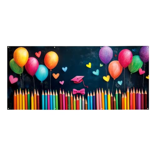 Garagentor-Banner mit Aufschrift "Congratulations", Abschlussbanner 2025 für Garagentore (Farbe 01,2 x 1,5 m) von KXWDKJ