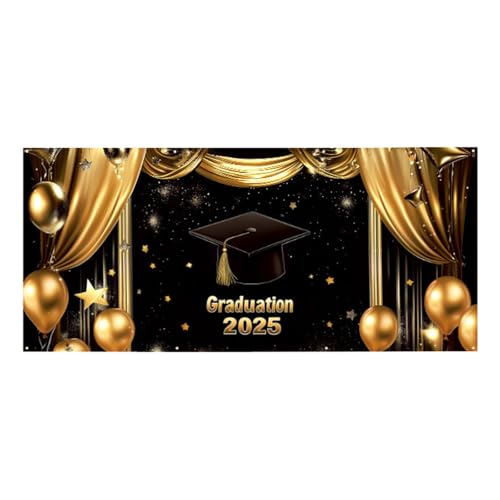 Garagentor-Banner mit Aufschrift "Congratulations", Abschlussbanner 2025 für Garagentore (Farbe 04,8 x 1,8 m) von KXWDKJ