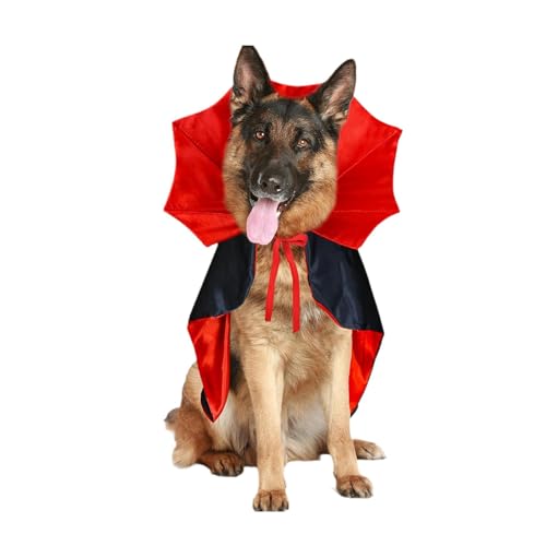 Großes Hundekostüm, Halloween-Kostüme für Hunde, große lustige Fledermaus-Umhänge für Golden Retriever, Labrador, Dobermann und Schäferhund, Größe M von KXWDKJ