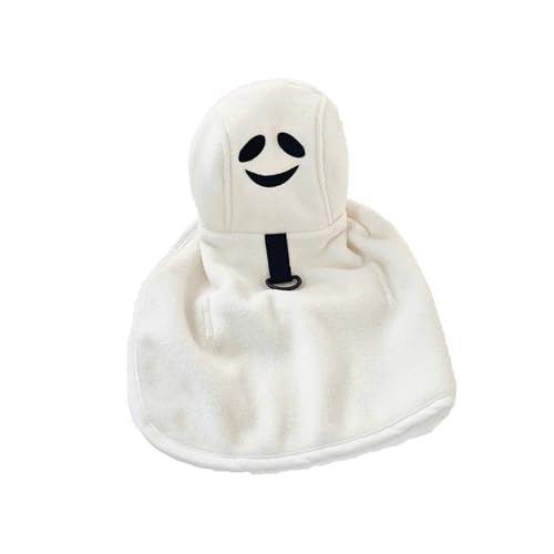 Halloween-Kostüm für Hunde, Halloween-Kostüm, Haustierumhang für Bichon, Teddy, Chihuahua, Malteser, kleine Hunde (Geist, XL) von KXWDKJ