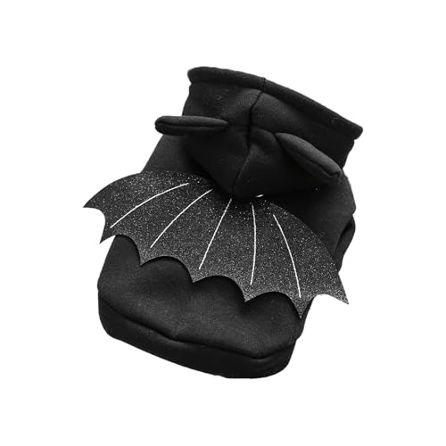 Haustierkostüme für Hunde, lustiges Fledermaus-Sweatshirt für Bichon, Teddy, Chihuahua, Malteser, Größe XL von KXWDKJ