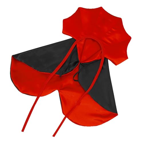 Hundekostüme für Halloween, Halloween, Haustierkostüm, Umhang für Bichon, Teddy, Chihuahua, Malteser, kleine Hunde, Katzen (rot) von KXWDKJ