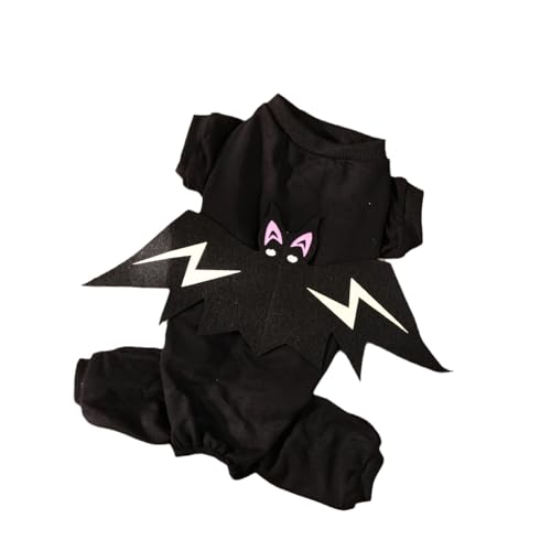 Kostüm für Hunde, Halloween, Fledermaus, leuchtet im Dunkeln, für Schnauzer, Beagles, Französische Bulldogge, Mini-Pincher, Größe L Kostüm für Hunde, Halloween, Fledermaus, leuchtet im Dunkeln, für Schnauzer, Beagles, Französische Bulldogge, Mini-Pincher, Größe L von KXWDKJ