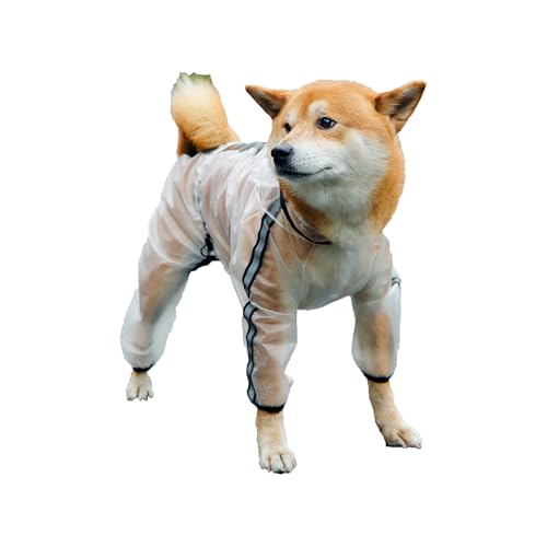 Regenjacke für Hunde, Regenmantel für Hunde mit Kapuze, Loch für die Leine, für Outdoor-Abenteuer, Spaziergänge, Größe M Regenjacke für Hunde, Regenmantel für Hunde mit Kapuze, Loch für die Leine, für Outdoor-Abenteuer, Spaziergänge, Größe M von KXWDKJ