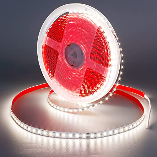 GOMING 10M LED Strip Natürliches Weiß 4000K 24V LED Streifen 1200LED 2835 LED Band Selbstklebend Hohe Helligkeit 7200Lm Nicht Wasserdicht IP20 Lichtband für Innen Heim Deko(Netzteil nicht Enthalten) von GOMING