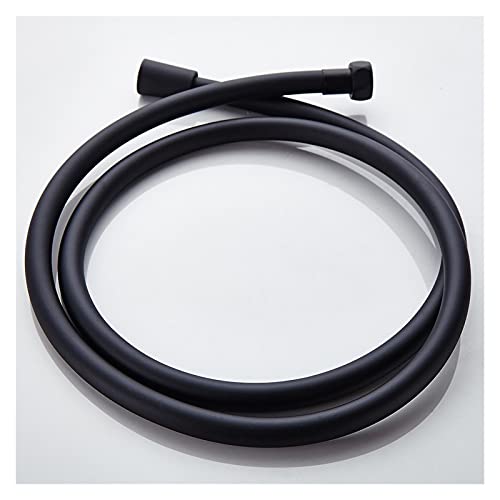 KYDCHSGKL Hohe Qualität 1.5m PVC flexible Duschschlauch Badezimmer Dusche Set Zubehör Explosionsgeschützte Rohre xiaolu (Color : BLACK) von KYDCHSGKL