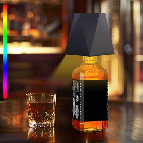 KYDLIGHT Flaschenlampe, Kabellose RGB Touch Flaschenlicht IP54 Dimmbar Flaschenlampe Aufsatz LED Aufladbar für Innen und Außen Restaurant und Bar, Schlafzimmer von KYDLIGHT