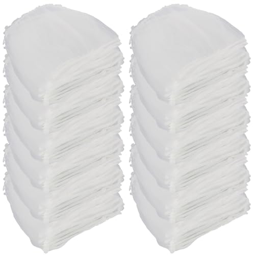 200pcs Küchenspüle Sieb Mesh Beutel, Einweg Mesh Spüle Sieb Taschen zum Sammeln von Küchen Lebensmittelabfall übrig gebliebener Müll von KYEQATY