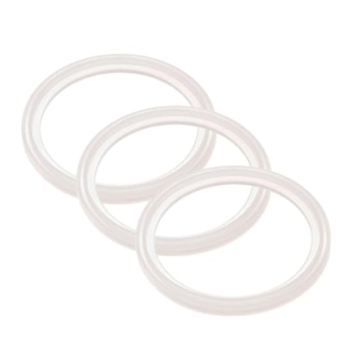 KYEQATY Edelstahlking Food Jar Ersatzdichtungen 16 und 24 Unzen Dichtungen O Ringe mit Phthalat Latexersatz 3pcs Außendurchmesser 6cm Innendurchmesser 5cm Dicke 0,26cm von KYEQATY