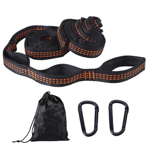 KYEQATY Hängemattenbänder 9.84ft Baumschwungstreifen mit Schnallen Aufbewahrungstasche Schwerlast -Schwung Seil Safer Hängematte Hanging Kit perfekt für Garten im Freien von KYEQATY