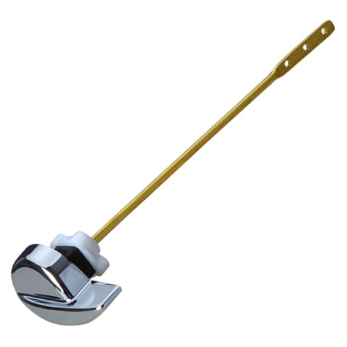 Toilettengriff Ersatz Kit Side Mount Toilet Flush Griff mit Kupferhebel Zinklegungswassertankhebel in poliertem Chromsilber von KYEQATY