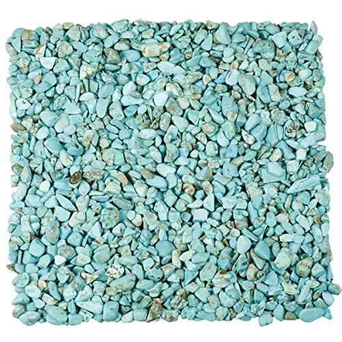 KYEYGWO 1 Pfund kleine getrommelte Chips zerkleinerte Stein, Heilung Reiki Kristall Trommelsteine für Schmuck Machen Heimtextilien von KYEYGWO