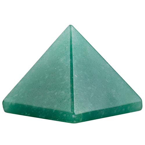 KYEYGWO Reiki Heilung Kristall Pyramide Edelstein, Energie Heilstein Pyramiden Fengshui Figuren für Spirituelle Meditation und Home Decoration, Grün Aventurin von KYEYGWO