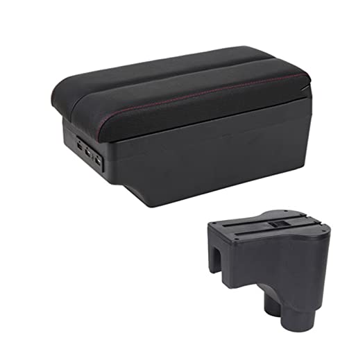 Für Daihatsu Für Terios 2 Auto Mittelkonsole Armlehne Aufbewahrungsbox Armlehne Box USB-Schnittstelle Aufbewahrungsbox Für Armlehnen (Farbe : 7USB C5) von KYGFG