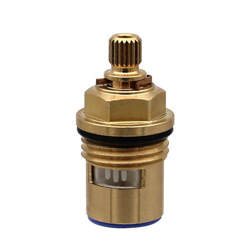 Messing-Keramik-Stammscheibenkartusche Ersatz Für Messing-Keramik-Hahnhahneinsatz Stopfbuchsenkartusche Vierteldrehung BSP 1/2 Zoll X 20 Zähne X 43 Mm von KYHATS