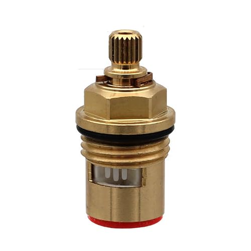 Messing-Keramik-Stammscheibenkartusche Ersatz Für Messing-Keramik-Hahnhahneinsatz Stopfbuchsenkartusche Vierteldrehung BSP 1/2 Zoll X 20 Zähne X 43 Mm von KYHATS