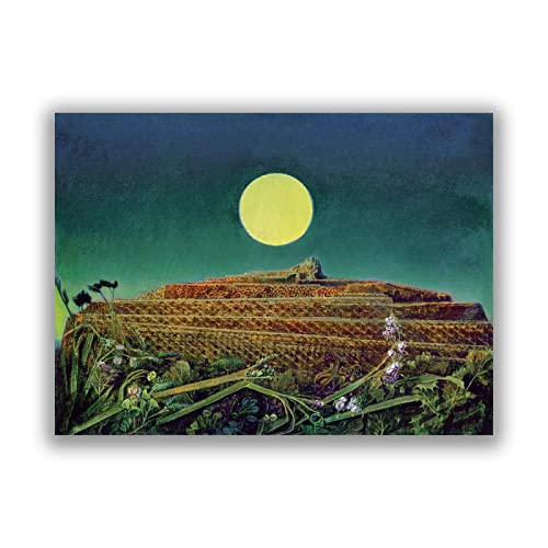 KYIMO Die ganze Stadt von Max Ernst Berühmter Gemälde Druck auf Leinwand surrealistisches Kunst Poster Leinwand-Wandkunst für Wohnzimmer 60 x 84 cm Rahmenlos von KYIMO