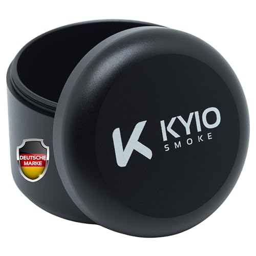 KYIO Luftdichte Stash Box Alu Aufbewahrungsbox Klein - Wasserdicht & Geruchsdicht (Schwarz) von KYIO Smoke
