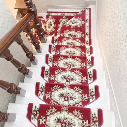 KYMMPL Stufenmatten für den Innenbereich, 65 x 24 + 3 cm, selbstklebend und rutschfest, mit kuschelig weichem Flor, Treppenteppich, Stufen, halbrund, für Innenbereich, Treppenläufer, Teppich, von KYMMPL