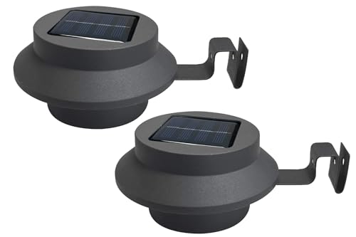 KYNAST LED Solar Dachrinnenleuchte 2er Set anthrazit Gehweg Beleuchtung warmweiss KYNAST LED Solar Dachrinnenleuchte 2er Set anthrazit Gehweg Beleuchtung warmweiss von Kynast Garden