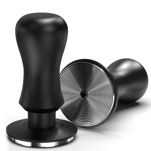 KYONANO 53,3 mm Espresso-Kaffeestampfer, 30 lb federbelasteter kalibrierter Tamper mit 304 Edelstahl, Griff aus eloxiertem Aluminium, Barista-Tamper kompatibel mit Breville Espresso-Kaffeemaschine von KYONANO