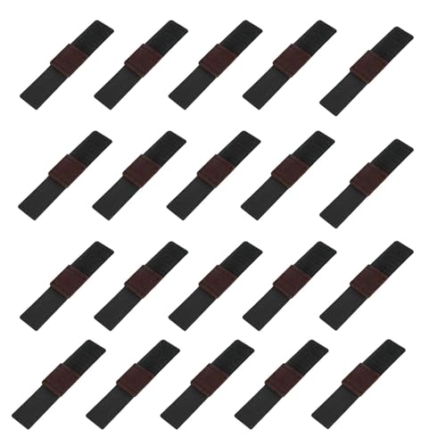 20 Stück Bodenschoner für Stühle, Stuhlbeinschoner, Klettverschluss, Parkettschoner, geeignet für Kufensitze, Schaukelstühle, rutschfest und geräuschreduzierend von KYRYD