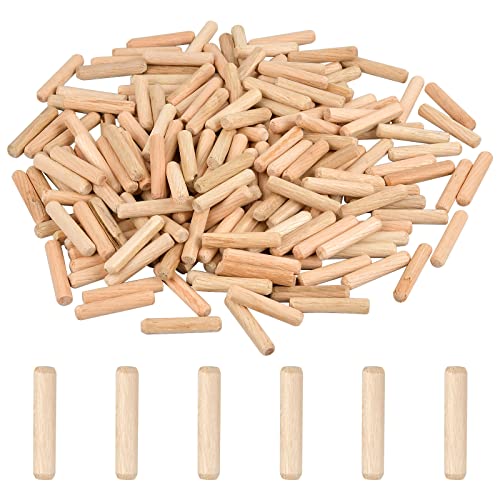 200Stück Dübel Holz, Holzdübel Set Dübel Holz 6mm x 30mm,Runde Holzzapfen Hartes Holz, Genutet Stecker Holz, Genutet Pin Geriffelte Holzdübel, für Kunstprojekte, Deko & DIY-Crafts 200Stück Dübel Holz, Holzdübel Set Dübel Holz 6mm x 30mm,Runde Holzzapfen Hartes Holz, Genutet Stecker Holz, Genutet Pin Geriffelte Holzdübel, für Kunstprojekte, Deko & DIY-Crafts von KYSUN