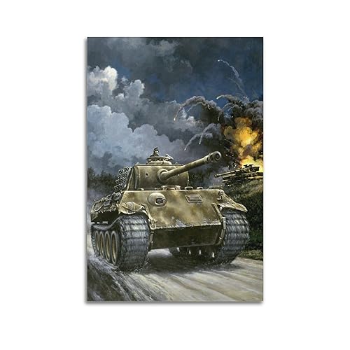 KYTIN Deutscher WWII Vintage Panzer Poster PzKpfw.V Medium Tank Dekorative Malerei Leinwand 30 x 45 cm KYTIN Deutscher WWII Vintage Panzer Poster PzKpfw.V Medium Tank Dekorative Malerei Leinwand 30 x 45 cm von KYTIN