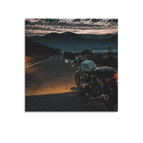 KYTIN Motorrad-Poster für Royal Enfield Continental GT Rennrad, dekorative Malerei, Leinwand, 50 x 50 cm KYTIN Motorrad-Poster für Royal Enfield Continental GT Rennrad, dekorative Malerei, Leinwand, 50 x 50 cm von KYTIN
