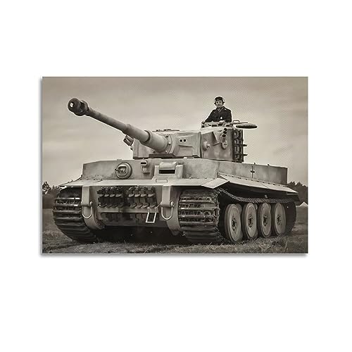 KYTIN WWII Panzer Poster Deutscher Panzer Nr. 6 Dekorative Malerei Leinwand 30 x 45 cm von KYTIN