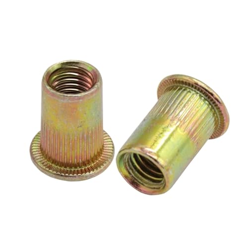 Blindnietmutter, Nietmuttern Flachkopf Gewindeeinsatz Nutsert Cap(50pcs,M3) von KYUEPONG