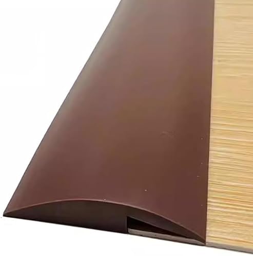 Bodenübergangsleiste, Bodenübergangsleisten, Teppichkantenleisten, Schwellenübergangsleisten, Höhe 8 mm, Fugenleisten Holz zu Fliesen, PVC-Türteiler (Farbe: G1)(Coffee) von KYUEPONG