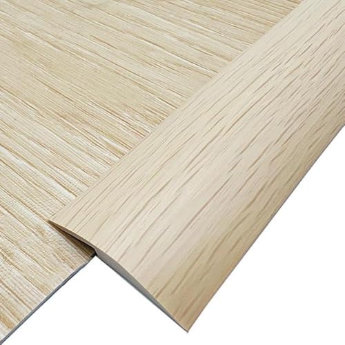 Bodenübergangsleiste, Bodenübergangsleisten, Teppichkantenleisten, Schwellenübergangsleisten, Höhe 8 mm, Fugenleisten Holz zu Fliesen, PVC-Türteiler (Farbe: G1)(Maple) von KYUEPONG