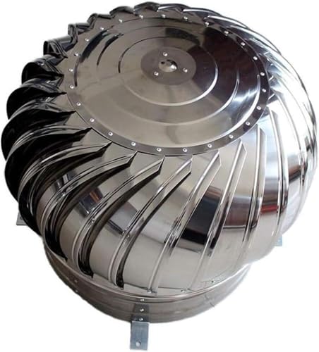 Drehbare Kaminhaube, Auspuffkappe for Windturbinen, Dachabzugsöffnung, einfach zu installierende Kaminhaube, Rotation ohne Antrieb(400mm) von KYUEPONG