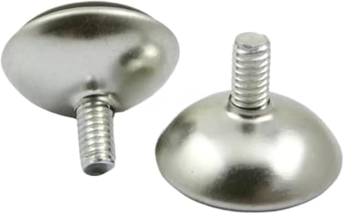 KYUEPONG Nivellierfüße, 20 Stücke 28mm Basis M6x10mm Verstellbare Möbelbeine Tisch Stellfüße Pad von KYUEPONG