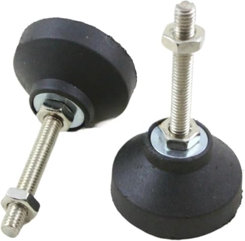 KYUEPONG Nivellierfüße, 4 Stücke M8 x 50mm Verstellbare Drehbankbeine Möbel Nivellierfüße Pad / 50mm Basis von KYUEPONG