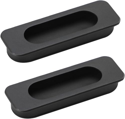 KYUEPONG Verdeckte Griffe, 2 Pcs Schublade Flush Schiebetür Pull Unsichtbare Pull Verdeckte Griff Einbau(Hole spacing 96mm) von KYUEPONG