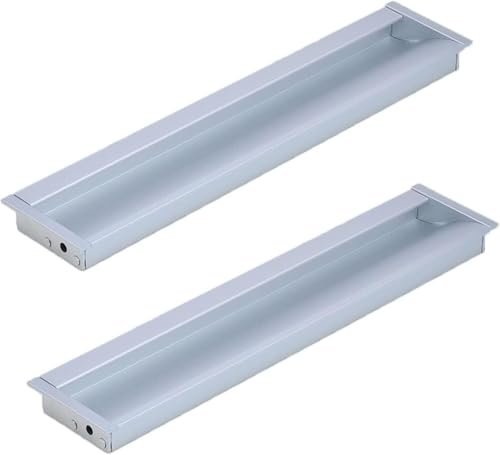 KYUEPONG Verdeckte Griffe, 2 Stück Türgriffe for Küchenschränke, versteckte Schubladengriffe, verdeckte eingebettete Griffe(Hole distance 192mm) von KYUEPONG