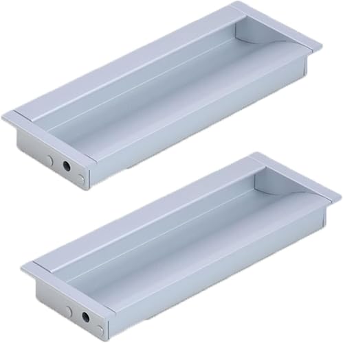 KYUEPONG Verdeckte Griffe, 2 Stück Türgriffe for Küchenschränke, versteckte Schubladengriffe, verdeckte eingebettete Griffe(Hole distance 96mm) von KYUEPONG