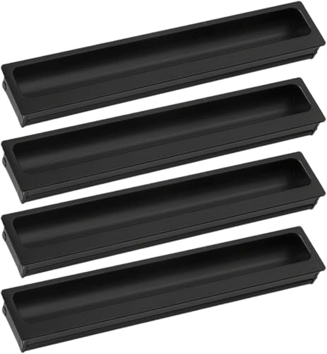 KYUEPONG Verdeckte Griffe, 4 Stück Küchenschrankgriffe, verdeckte Griffe, unsichtbare Kleiderschrankgriffe(Hole distance 160mm) von KYUEPONG