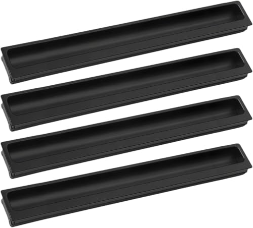 KYUEPONG Verdeckte Griffe, 4 Stück Küchenschrankgriffe, verdeckte Griffe, unsichtbare Kleiderschrankgriffe(Length 400mm) von KYUEPONG