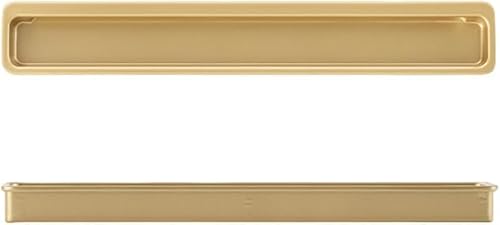 KYUEPONG Verdeckte Griffe, Schiebetürgriff mit Schlitz, eingebettete Schranktür, unsichtbare Kleiderschrank-Schubladenknöpfe, 1(Gold 192mm) von KYUEPONG