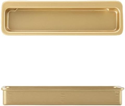 KYUEPONG Verdeckte Griffe, Schiebetürgriff mit Schlitz, eingebettete Schranktür, unsichtbare Kleiderschrank-Schubladenknöpfe, 1(Gold 96mm) von KYUEPONG