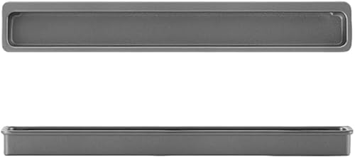 KYUEPONG Verdeckte Griffe, Schiebetürgriff mit Schlitz, eingebettete Schranktür, unsichtbare Kleiderschrank-Schubladenknöpfe, 1(Gray 192mm) von KYUEPONG