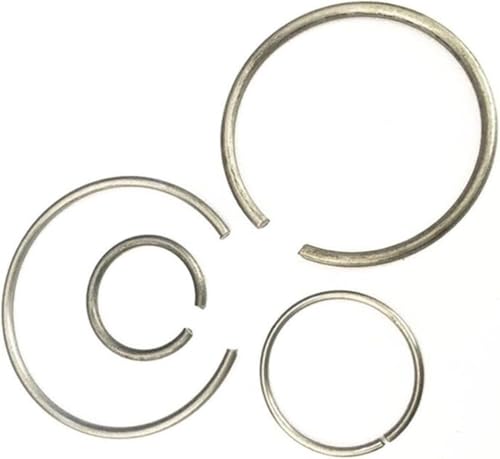 Sicherungsringe,Runde Sprengringe, 5 Stück Drahtdurchmesser 1,8 mm SUS304 Edelstahl C Sicherungsringe for Wellenlochhalterung Wellenaußendurchmesser = 19,6 mm ~ 74 mm(1.8x30x0.5) von KYUEPONG